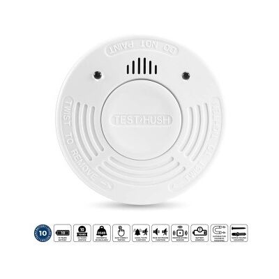 Alecto Brandvarnare med 10 års drifttid för batteri och sensor Vit Alecto Brandvarnare med 10 års drifttid för batteri och sensor Vit