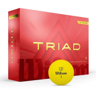 Wilson Triad golfbollar - Balanserad 3-delad urethan-boll för precision Wilson Triad golfbollar - Balanserad 3-delad urethan-boll för precision