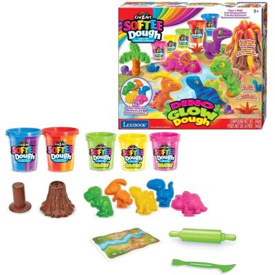 Cra-Z-Art - Softee Dough Dino Neon Dough Set Cra-Z-Art - Softee Dough Dino Neon Dough Set