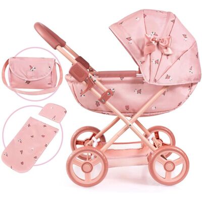 Bayer - Dolls Pram Cosy - Pink/Gold Bayer - Dolls Pram Cosy - Pink/Gold
