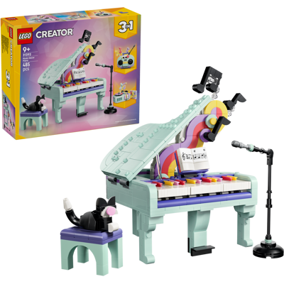 LEGO - LEGO Creator - Music Decor Piano with Cat LEGO - LEGO Creator - Music Decor Piano with Cat