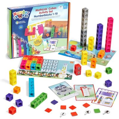 Learning Resources - MathLink Cubes Numberblocks 1-10 Activity Set Learning Resources - MathLink Cubes Numberblocks 1-10 Activity Set
