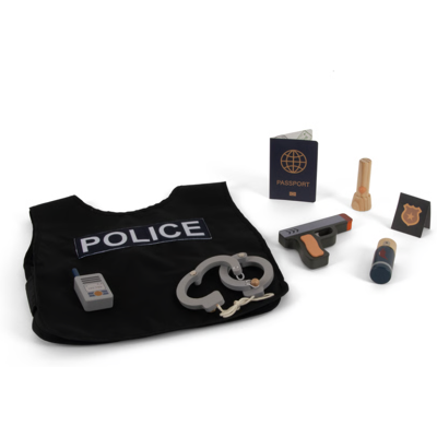 Dantoy - Policeman play set in wood, 7 pcs Dantoy - Policeman play set in wood, 7 pcs