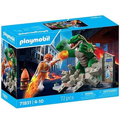 PLAYMOBIL - Heroes: Hero Battle Against Giant Lizard PLAYMOBIL - Heroes: Hero Battle Against Giant Lizard