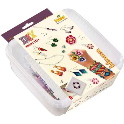Hama - Mini beads and pegboards in bucket, jewelry Hama - Mini beads and pegboards in bucket, jewelry