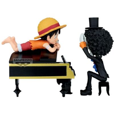 Banpresto - One Piece - Monkey D. Luffy & Brook (Collectable Figure Log Stories) Banpresto - One Piece - Monkey D. Luffy & Brook (Collectable Figure Log Stories)