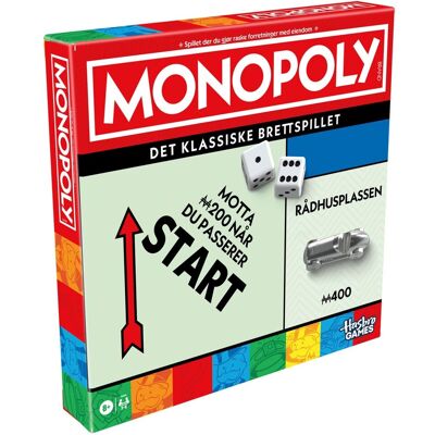 Hasbro Monopoly Klassisk 90-årsjubileum - Brädspel Hasbro Monopoly Klassisk 90-årsjubileum - Brädspel