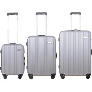 Cavalet: Resväskor 3-Pack Rhodos Silver Cavalet: Resväskor 3-Pack Rhodos Silver