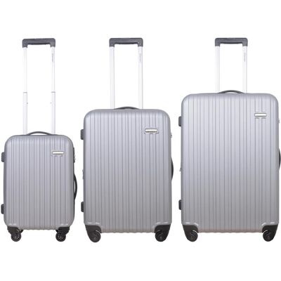 Cavalet: Resväskor 3-Pack Rhodos Silver Cavalet: Resväskor 3-Pack Rhodos Silver