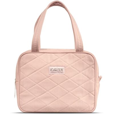 Karen - Toilet bag with handle - Nude quilt Karen - Toilet bag with handle - Nude quilt
