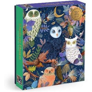 Galison Owls At Dawn 1000 Piece Foil Puzzle Galison Owls At Dawn 1000 Piece Foil Puzzle