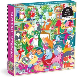 Galison Caturday Afternoon 500 Piece Family Puzzle Galison Caturday Afternoon 500 Piece Family Puzzle