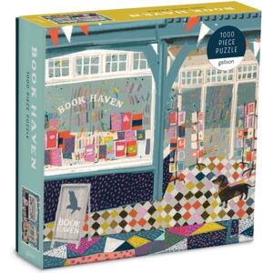 Galison Book Haven 1000 Piece Puzzle In Square Box Galison Book Haven 1000 Piece Puzzle In Square Box