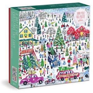 Galison Michael Storrings Christmas Tree Farm 1000 Piece Foil Puzzle Galison Michael Storrings Christmas Tree Farm 1000 Piece Foil Puzzle