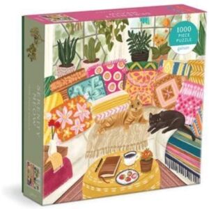 Galison Serenity Meow 1000 Piece Puzzle In A Square Box Galison Serenity Meow 1000 Piece Puzzle In A Square Box