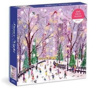 Galison Snowy Night 500 Piece Puzzle Galison Snowy Night 500 Piece Puzzle