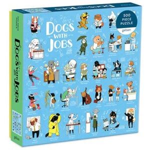 Galison Dogs With Jobs 500 Piece Puzzle Galison Dogs With Jobs 500 Piece Puzzle