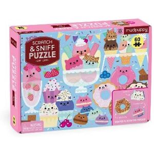 Galison Cat Cafe 60 Piece Scratch & Sniff Puzzle Galison Cat Cafe 60 Piece Scratch & Sniff Puzzle