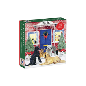 Galison Christmas Cottage Square Boxed 1000 Piece Puzzle Galison Christmas Cottage Square Boxed 1000 Piece Puzzle