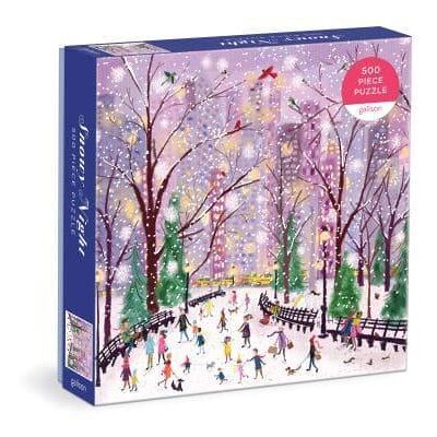 Galison Snowy Night 500 Piece Puzzle Galison Snowy Night 500 Piece Puzzle