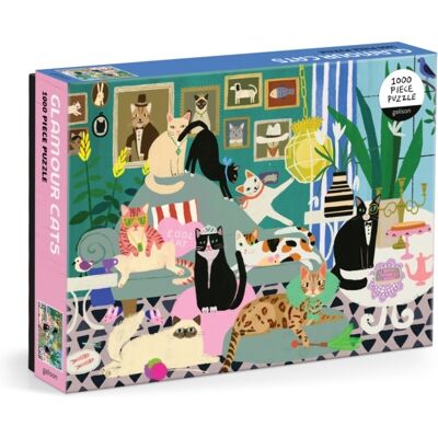 Glamour Cats 1000 Piece Puzzle Glamour Cats 1000 Piece Puzzle