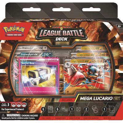 Pokémon - Mega Lucario ex League Battle Deck Box Pokémon - Mega Lucario ex League Battle Deck Box