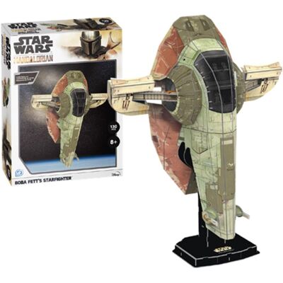 University Games Star Wars: the Book of Boba Fett Boba Fetts Starfighter (130pc) 3d Jigsaw Puzzle University Games Star Wars: the Book of Boba Fett Boba Fetts Starfighter (130pc) 3d Jigsaw Puzzle