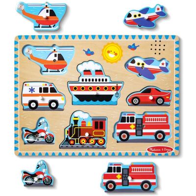 Melissa & Doug - Sound Puzzle Vehicles Melissa & Doug - Sound Puzzle Vehicles