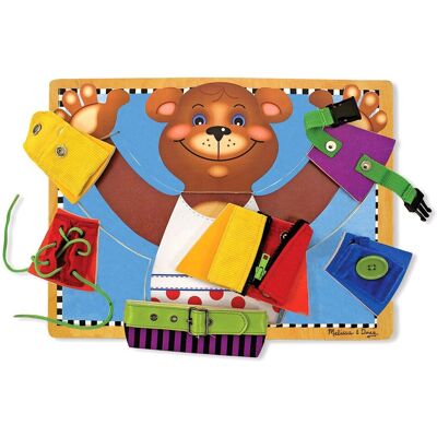 Melissa & Doug - Wooden Basic Skills Puzzle Board Melissa & Doug - Wooden Basic Skills Puzzle Board