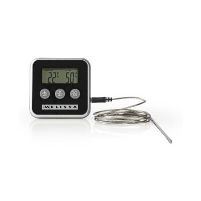 MELISSA Kötttermometer upp till 250°C Larmtimer LCD-display MELISSA Kötttermometer upp till 250°C Larmtimer LCD-display
