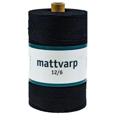 Mattvarp 12/6 Svart - 500 gr / rulle Mattvarp 12/6 Svart - 500 gr / rulle
