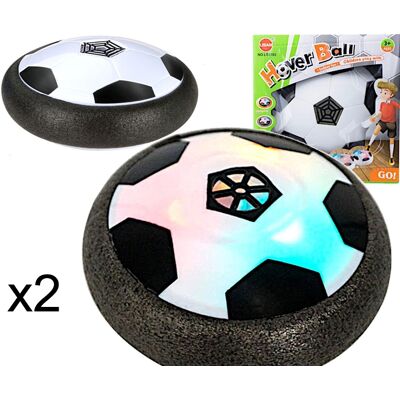 2-pack Air Power Hover fotboll inomhus med LED-ljus Svävande fotboll 2-pack Air Power Hover fotboll inomhus med LED-ljus Svävande fotboll