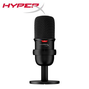 HyperX SoloCast – USB Condenser Gaming Microphone, for PC, PS4, PS5 and Mac, Tap-to-Mute Sensor, Cardioid Polar Pattern, great for Gaming, Streaming