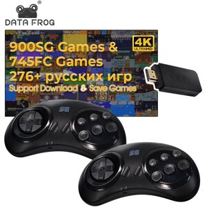 DATA FROG 16-bit MD Wireless Game Console For Sega Genesis Game Stick HDMI-compatible 900+Game For Sega Genesis Mini/Mega Drive