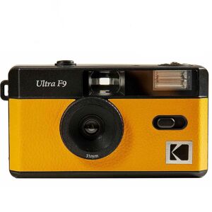KODAK Reusable Ultra F9 35mm Film Camera, Fixed-Focus and Wide Angle, Build in Flash and Compatible with 35mm Color Film