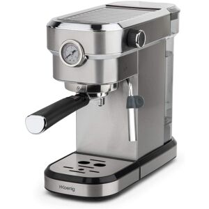 H.Koenig Manuell espressobryggare, 1350 W, italiensk tryckpump, 15 bar, 1,1 liter, barometer, rostfritt stål. H.Koenig EXP820