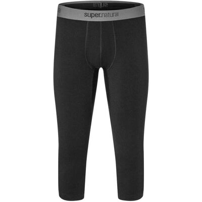super.natural Base 3/4 Tight 230 – byxa underställ (herr) - Jet Black, XXXL super.natural Base 3/4 Tight 230 – byxa underställ (herr) - Jet Black, XXXL
