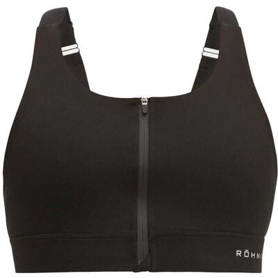 Röhnisch Zip Up Sportsbra – sport bh (dam) - Black, XS Röhnisch Zip Up Sportsbra – sport bh (dam) - Black, XS