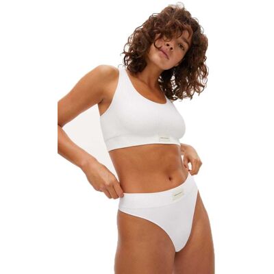 Röhnisch Micro Rib Soft Bra (dam) - White, XL Röhnisch Micro Rib Soft Bra (dam) - White, XL
