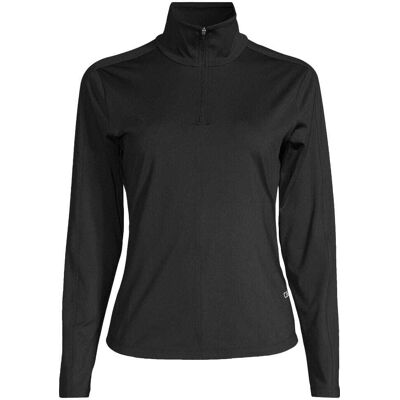 Casall Serene Half Zip Long Sleeve träningströja (dam) - Black, L Casall Serene Half Zip Long Sleeve träningströja (dam) - Black, L