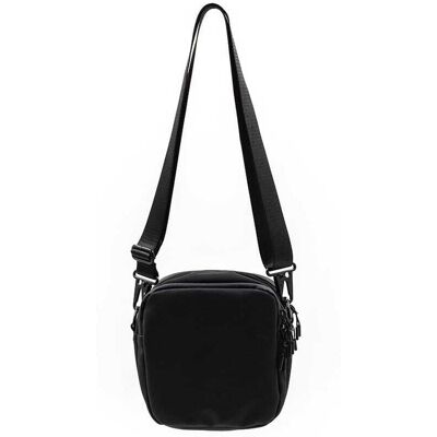 Tretorn PU Crossbody Bag väska (unisex) - Jet Black Tretorn PU Crossbody Bag väska (unisex) - Jet Black