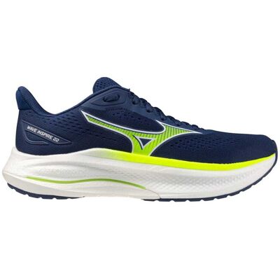 Mizuno Wave Inspire 22 löparskor (herr) - Estate Blue/Lightning Yellow/L, 43,5 Mizuno Wave Inspire 22 löparskor (herr) - Estate Blue/Lightning Yellow/L, 43,5