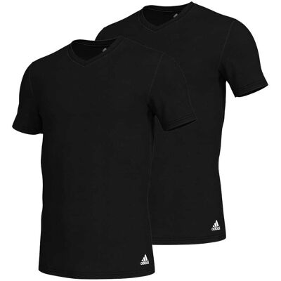 Adidas V-Neck Tshirt 2-pack (herr) - White, M Adidas V-Neck Tshirt 2-pack (herr) - White, M