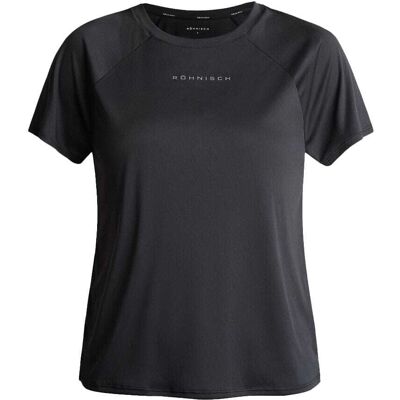 Röhnisch Active Logo Tee t-shirt (dam) - Black, S Röhnisch Active Logo Tee t-shirt (dam) - Black, S