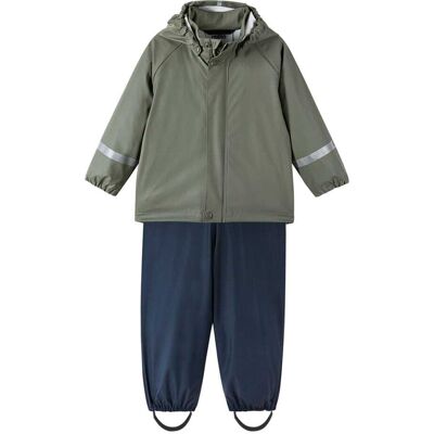 Reima Tihku Rain Outfit regnställ (barn) - Earthy Beige, 116 Reima Tihku Rain Outfit regnställ (barn) - Earthy Beige, 116