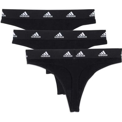 Adidas Thong 3-pack trosor (dam) - Assorted, XS Adidas Thong 3-pack trosor (dam) - Assorted, XS