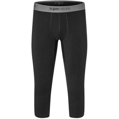 super.natural Base 3/4 Tight 175 – underställsbyxa (herr) - XXXL, Jet Black super.natural Base 3/4 Tight 175 – underställsbyxa (herr) - XXXL, Jet Black