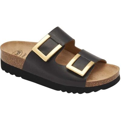 Scholl Monterey sandaler med spännen (dam) - Black, 42 Scholl Monterey sandaler med spännen (dam) - Black, 42