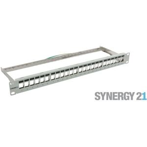 Synergy 21 Keystone patchpanel 24 portar Ljusgrå