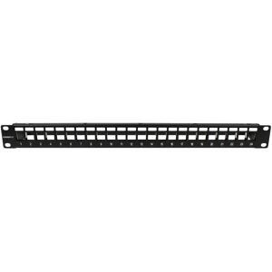 Synergy 21 Keystone patchpanel 24 portar Svart V2